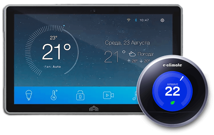Управление климатом и отоплением в умном доме